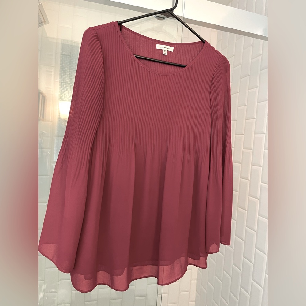 Burgundy blouse